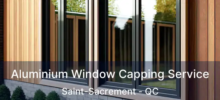 Aluminium Window Capping Service Saint-Sacrement - QC