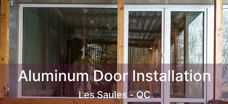 Aluminum Door Installation Les Saules - QC