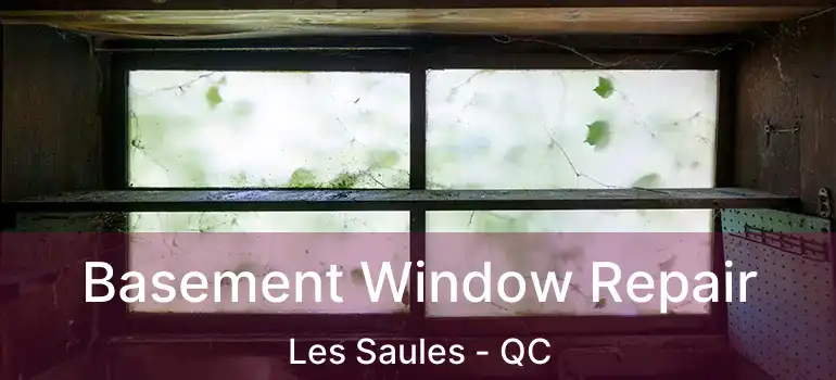 Basement Window Repair Les Saules - QC