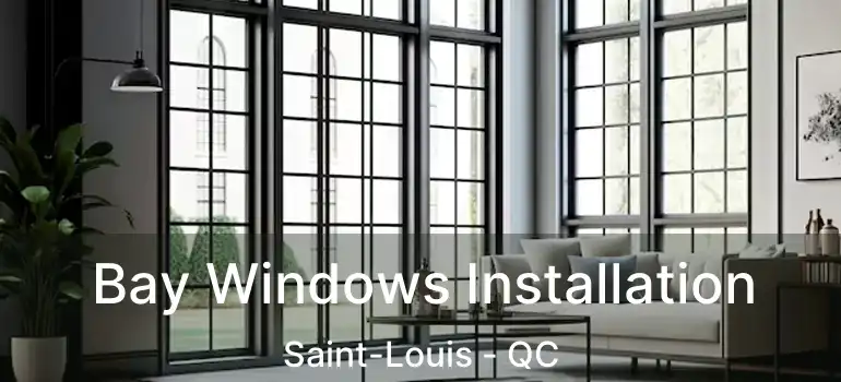 Bay Windows Installation Saint-Louis - QC
