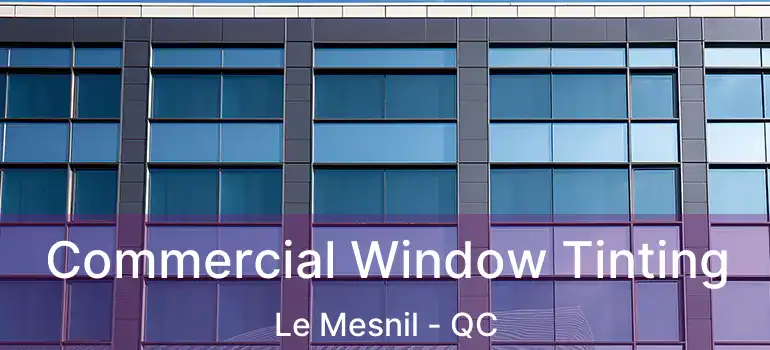 Commercial Window Tinting Le Mesnil - QC