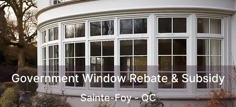 Government Window Rebate & Subsidy Sainte-Foy - QC