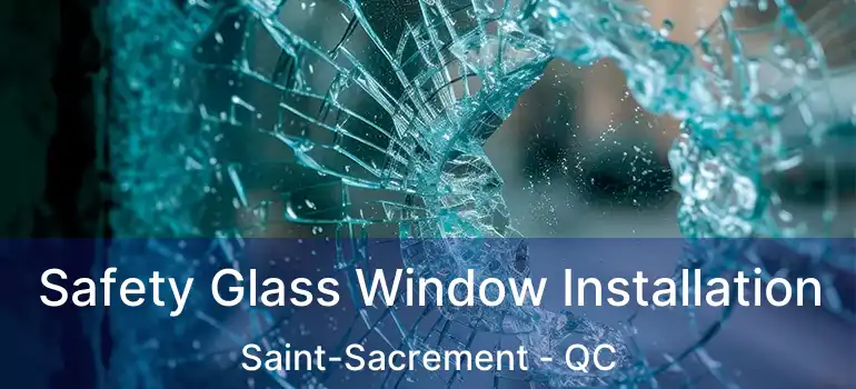 Safety Glass Window Installation Saint-Sacrement - QC
