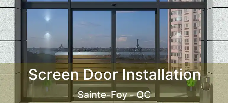 Screen Door Installation Sainte-Foy - QC