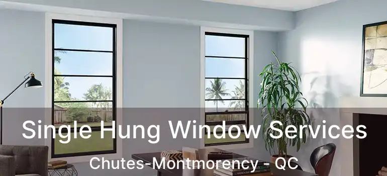 Single Hung Window Services Chutes-Montmorency - QC