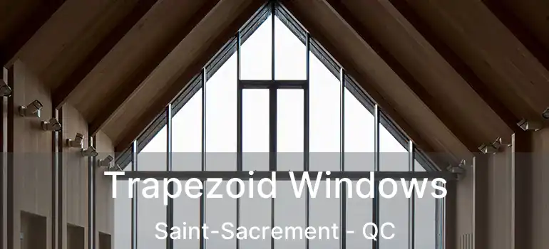 Trapezoid Windows Saint-Sacrement - QC