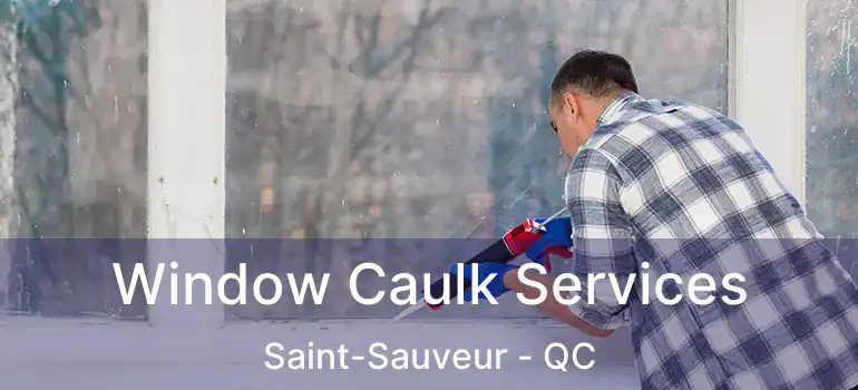 Window Caulk Services Saint-Sauveur - QC