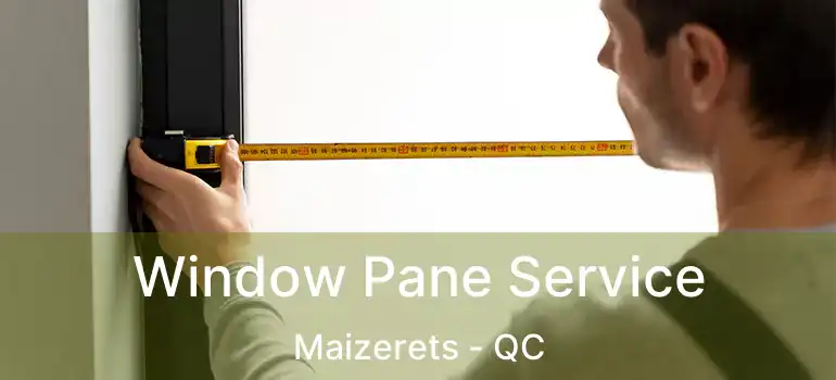 Window Pane Service Maizerets - QC