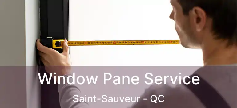 Window Pane Service Saint-Sauveur - QC